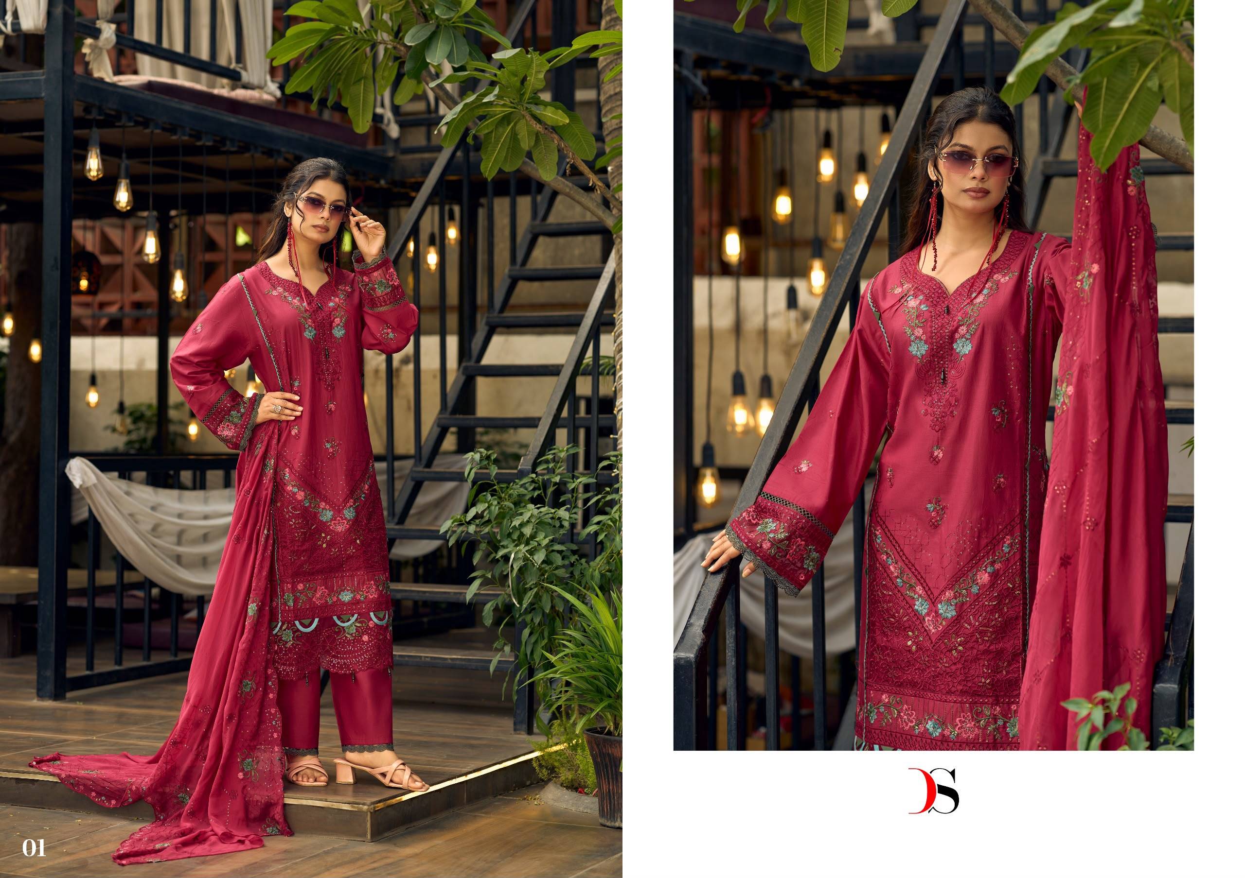 ELAF BY DEEPSY SUITS 01 To 06 Series Indian Traditional casual wear Pakistani pure cotton dresses At Wholesale Price